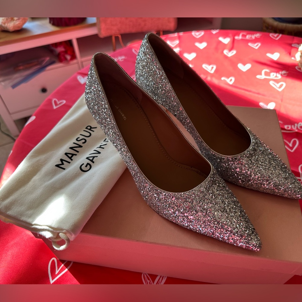 Mansur Gavriel Glitter Classic Heel 38.5